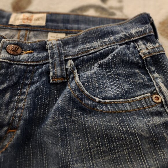 Vintage Frankie B Embroidered Butterfly Pockets Jeans Size 2 - Picture 6 of 14
